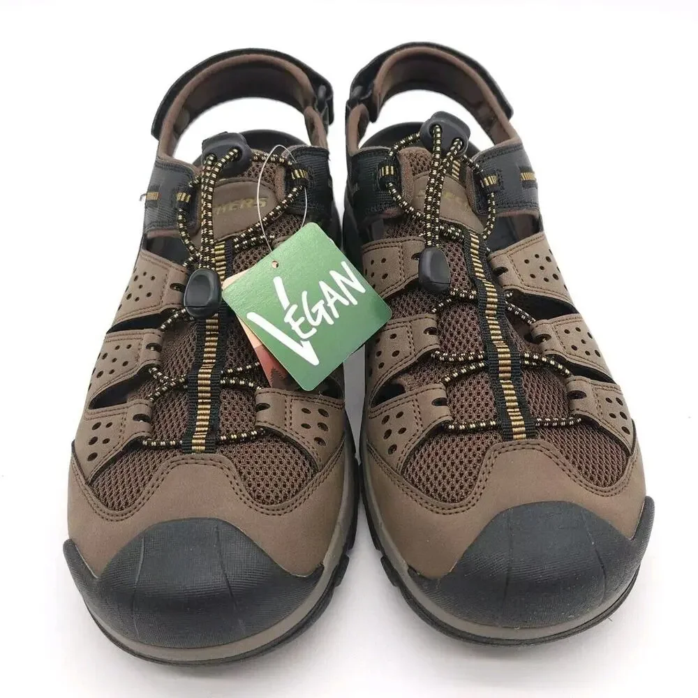 Skechers Mens 12 Sandals Vegan Tresmen Menard Relaxed Fit Luxe Foam Hiking Shoes